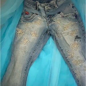 Butterfly Miss LoLa Denim Jeans Size W 25 L 32